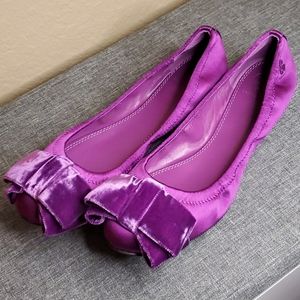 Tory Burch Viola Bow Ballet Flat - Satin/Velvet 8